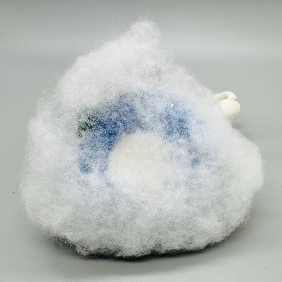 Annalee Mobilitee Dolls Christmas Mouse Sledding Saucer Blue Sled 1998 Made USA - Picture 6 of 8